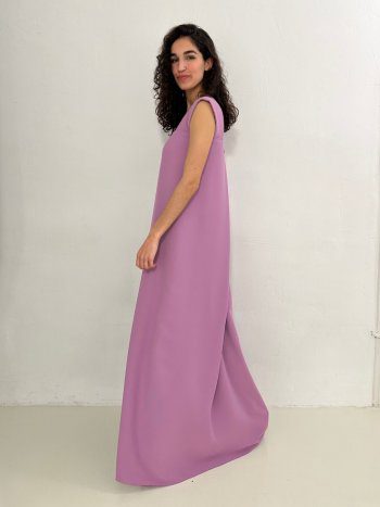 vista lateral en movimiento vestido nacala -dearroyo studio