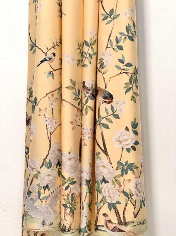 detalle del tejido estampado del vestido cordova -dearroyo studio